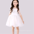 Belle fille blanche princesse robes dernière robe design pour fille fleur déguisements costumes enfants robe fleur